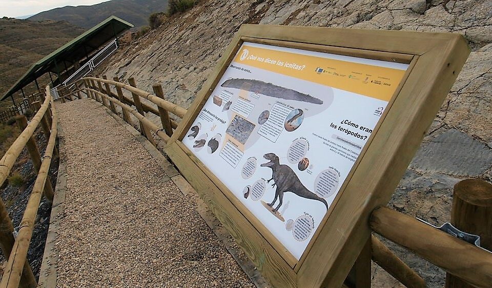 El yacimiento de icnitas de dinosaurio de Los Cayos (La Rioja) estrena nueva imagen