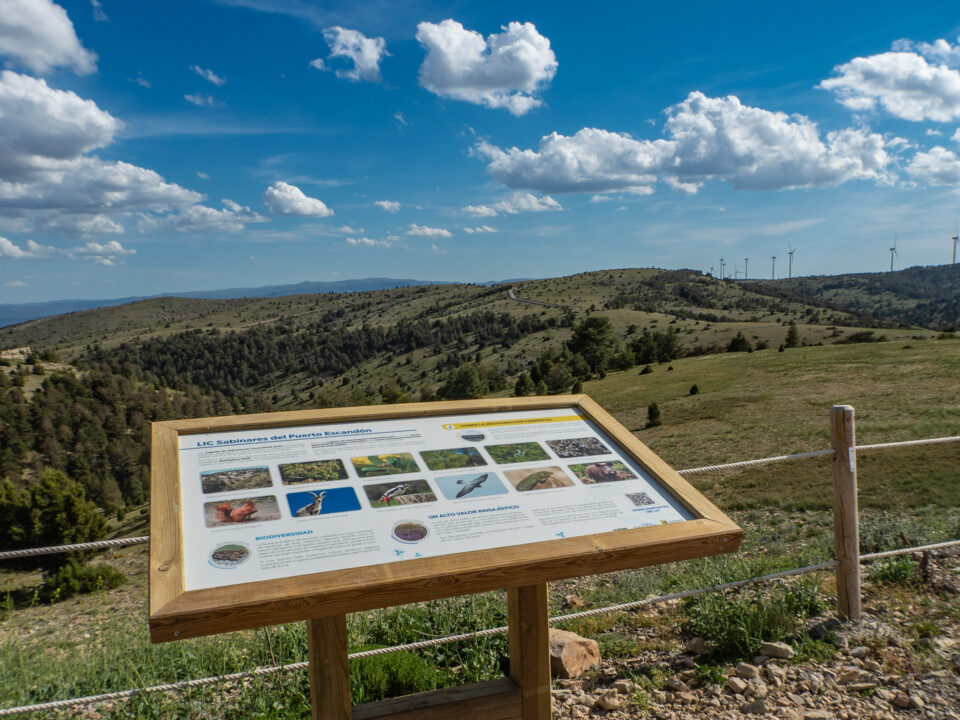 Mesa interpretativa en Parque Eólico Puerto de Escandón